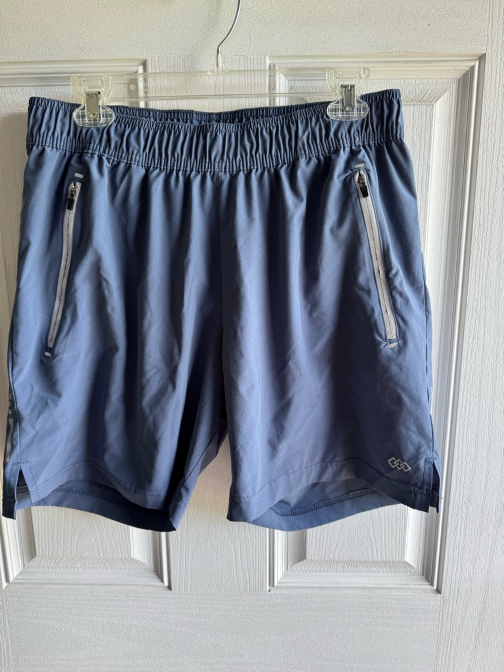 Men's Legend Performance Shorts in Blue with Zipper Pockets